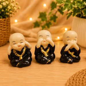 Kit 3 Mini Monges da Sabedoria